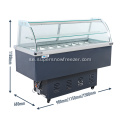 Kommersiell frys ss Pans Salad Cold Display Counter